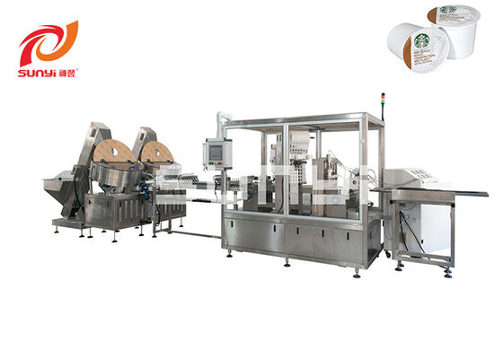 Automatische Zes Stegen van de k-Kop van SUNYI Binnen de Filter Verzegelende Machine Koffiepeul